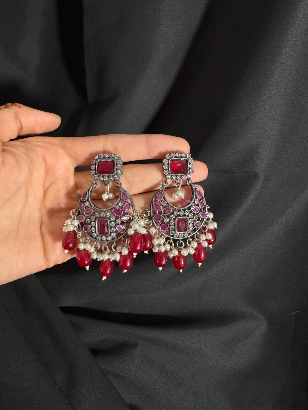 Bollywood Style Jhumka Earrings, Indian Gold Plated Hoop Earrings, Statement Ethnic Jewelry, Festive Earrings, Women's Accessories