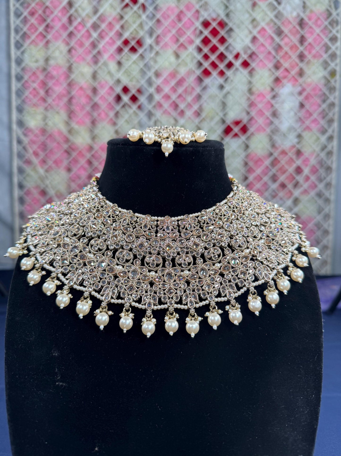 Indian jewlery set/Necklace Set/  Choker/ Bollywood Jewelry/ Indian jewelry/ Pakistani necklace/ punjabi necklace/bridal/