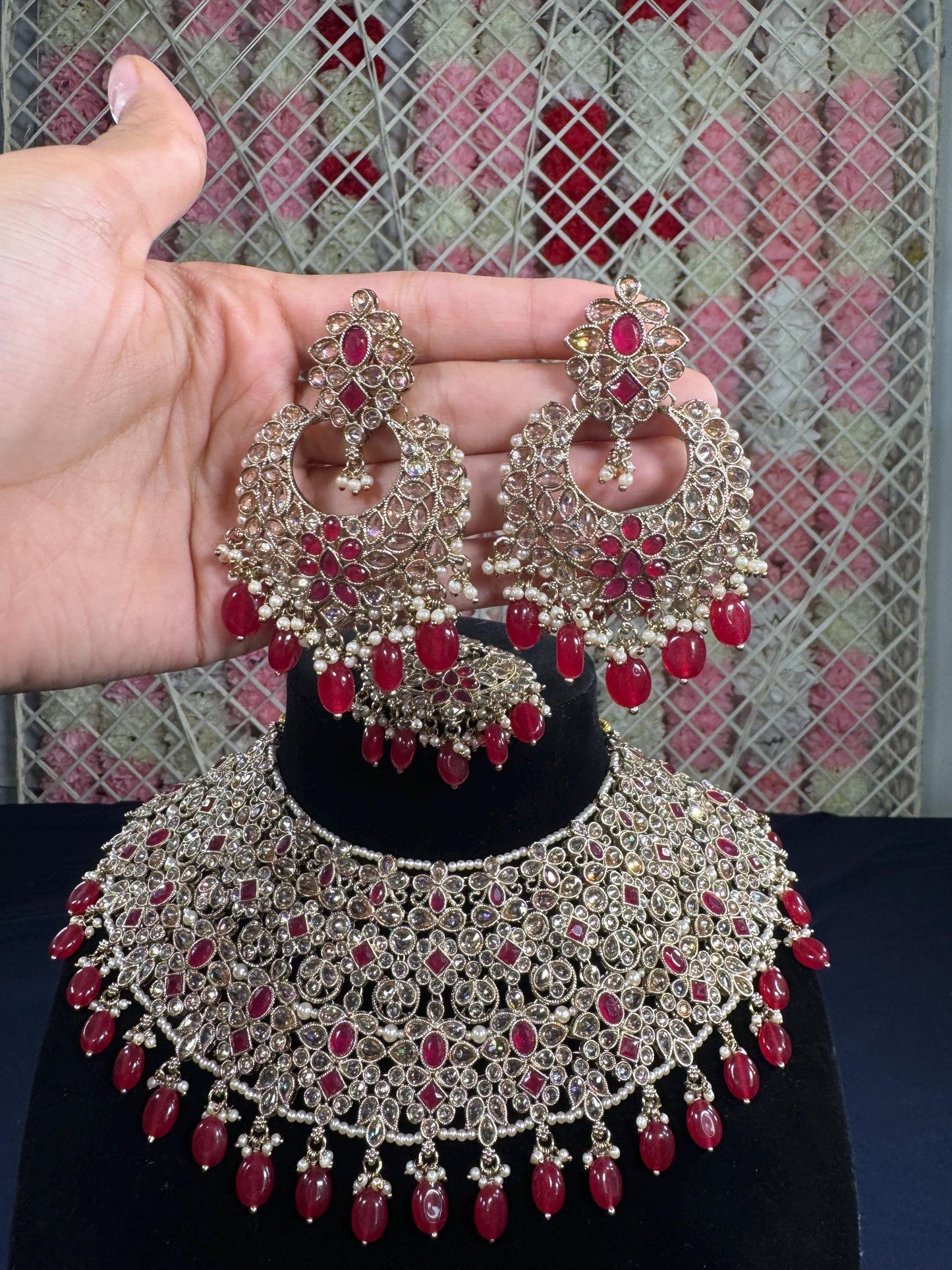 Indian jewlery set/Necklace Set/  Choker/ Bollywood Jewelry/ Indian jewelry/ Pakistani necklace/ punjabi necklace/bridal/