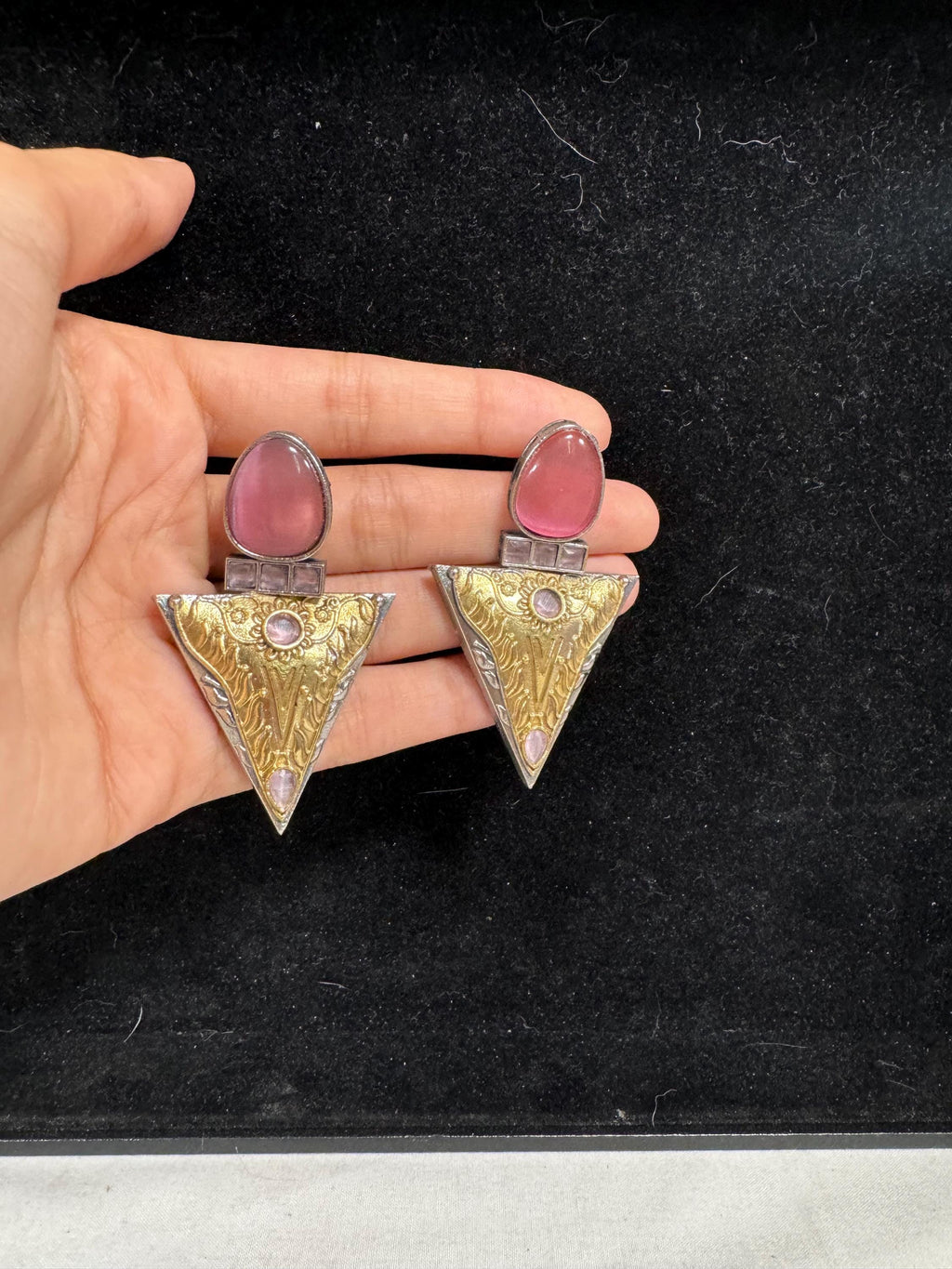 Bollywood Style Jhumka Earrings, Indian Gold Plated Hoop Earrings, Statement Ethnic Jewelry, Festive Earrings, Women's Accessories