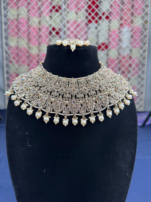 Indian jewlery set/Necklace Set/  Choker/ Bollywood Jewelry/ Indian jewelry/ Pakistani necklace/ punjabi necklace/bridal/