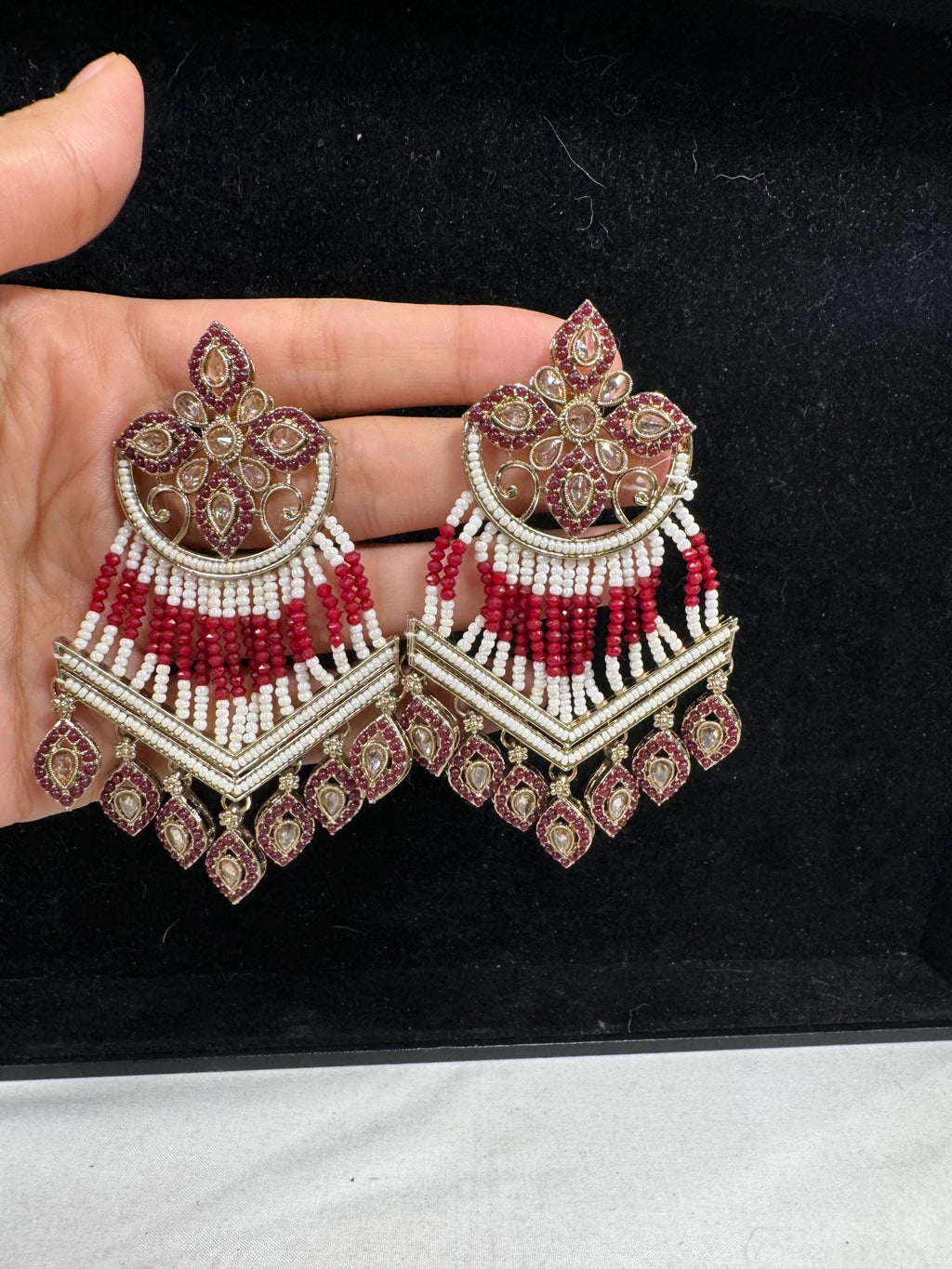 Bollywood Style Jhumka Earrings, Indian Gold Plated Hoop Earrings, Statement Ethnic Jewelry, Festive Earrings, Women's Accessories