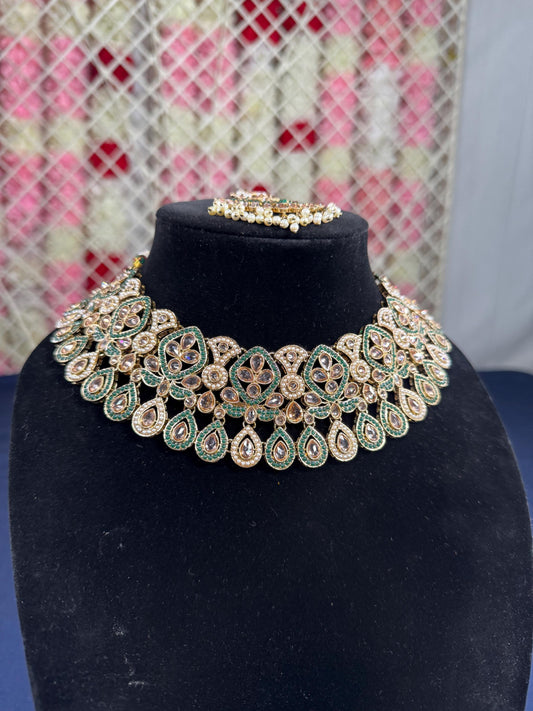 Indian jewlery set/Necklace Set/  Choker/ Bollywood Jewelry/ Indian jewelry/ Pakistani necklace/ punjabi necklace/bridal/