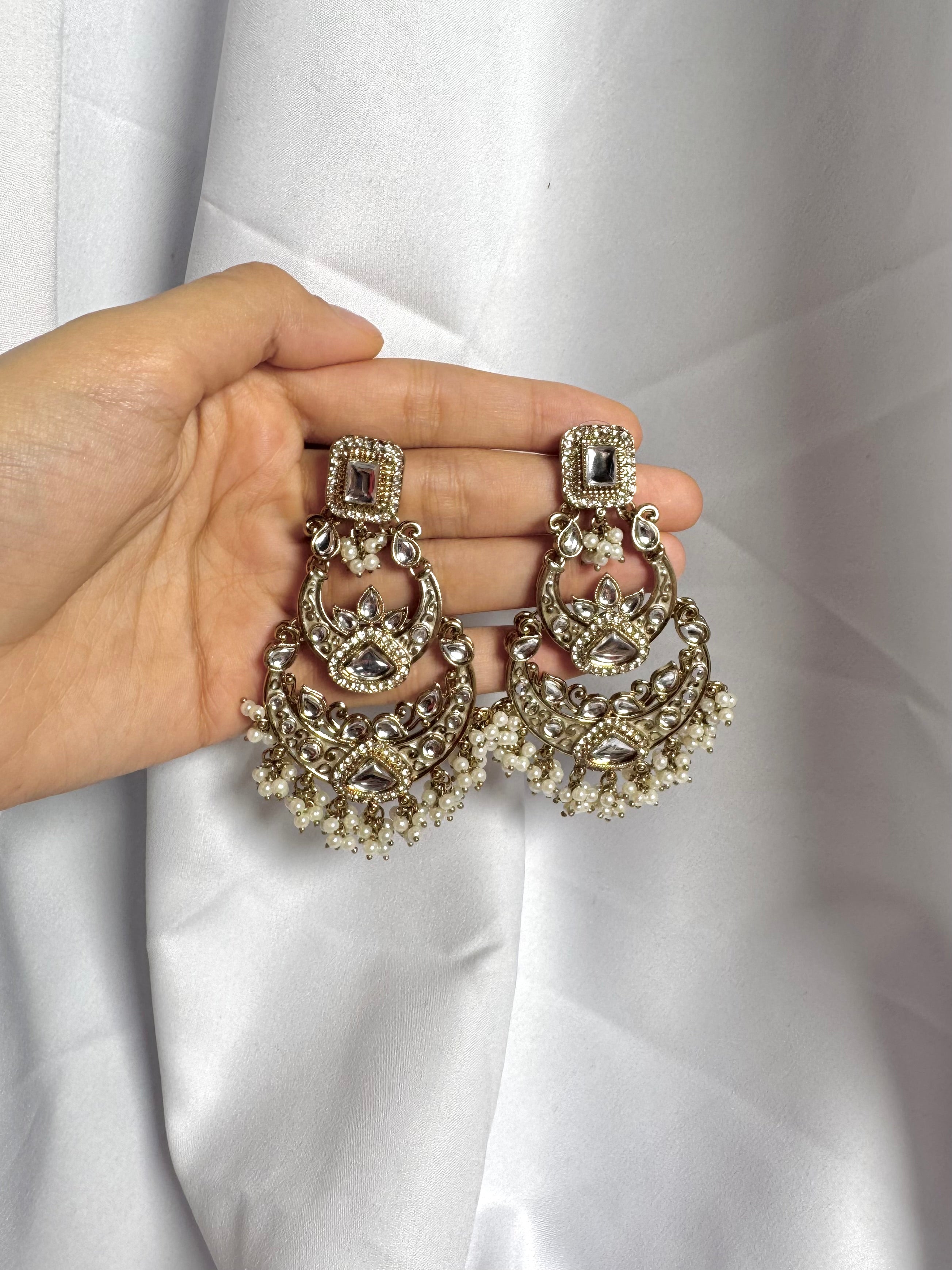 Samira Earrings-White