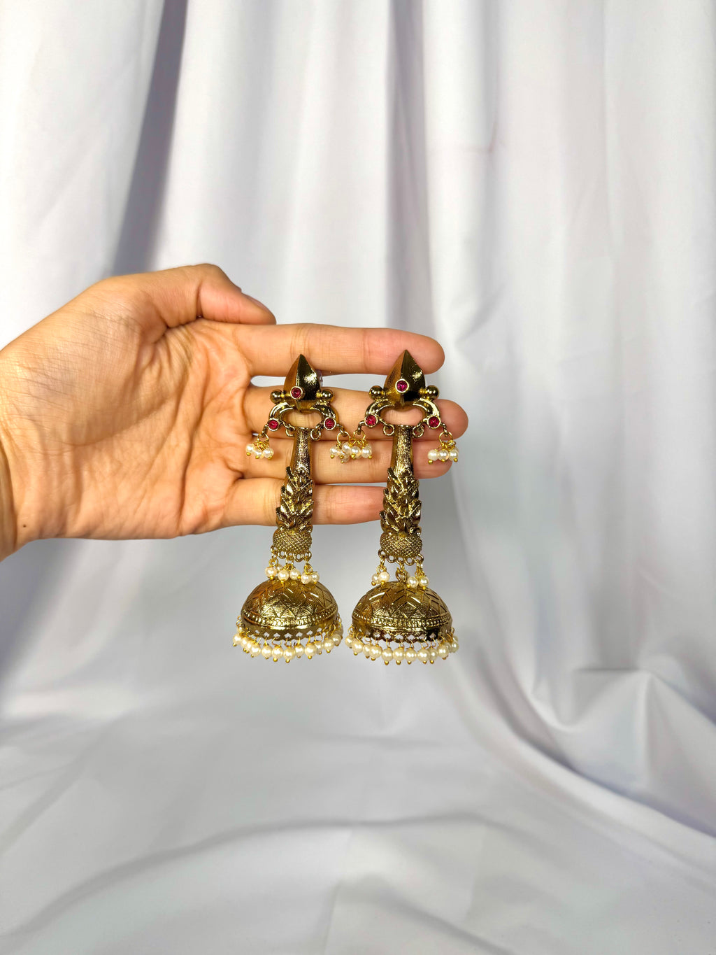 Navy Earrings
