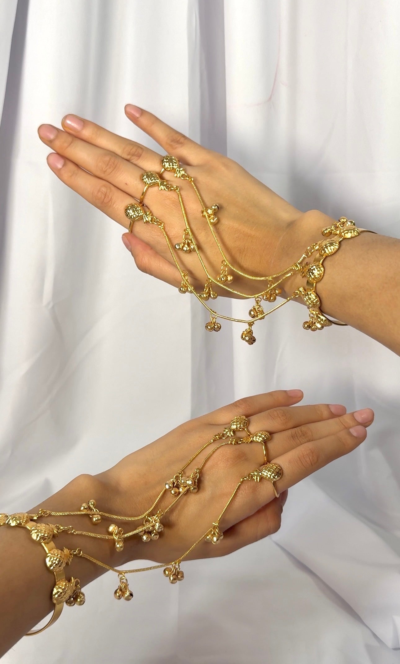 Pineapple Kashmiri hand harness