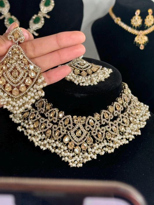 Indian jewlery set/Necklace Set/  Choker/ Bollywood Jewelry/ Indian jewelry/ Pakistani necklace/ punjabi necklace/bridal/