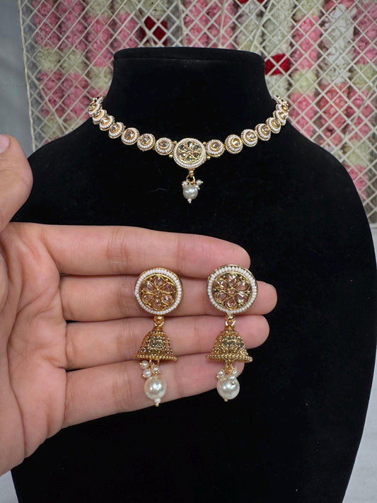 Indian jewlery set/Necklace Set/  Choker/ Bollywood Jewelry/ Indian jewelry/ Pakistani necklace/ punjabi necklace/bridal/