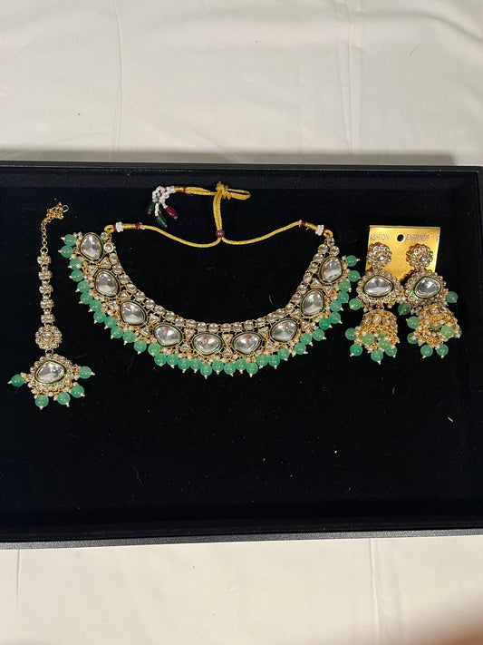 Indian jewlery set/Necklace Set/  Choker/ Bollywood Jewelry/ Indian jewelry/ Pakistani necklace/ punjabi necklace/bridal/