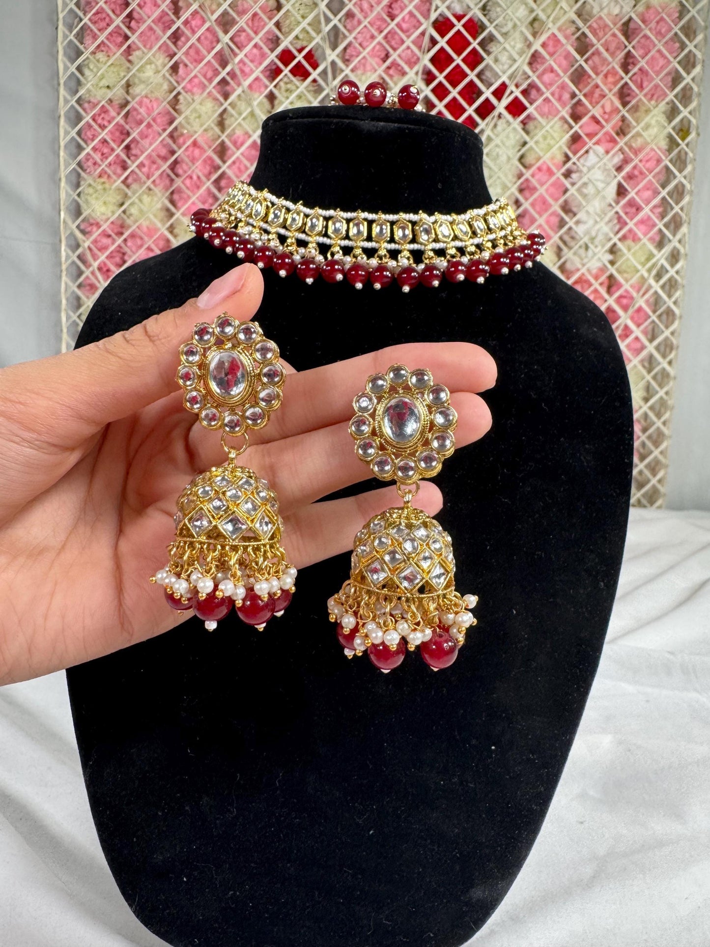 Indian jewlery set/Necklace Set/  Choker/ Bollywood Jewelry/ Indian jewelry/ Pakistani necklace/ punjabi necklace/bridal/