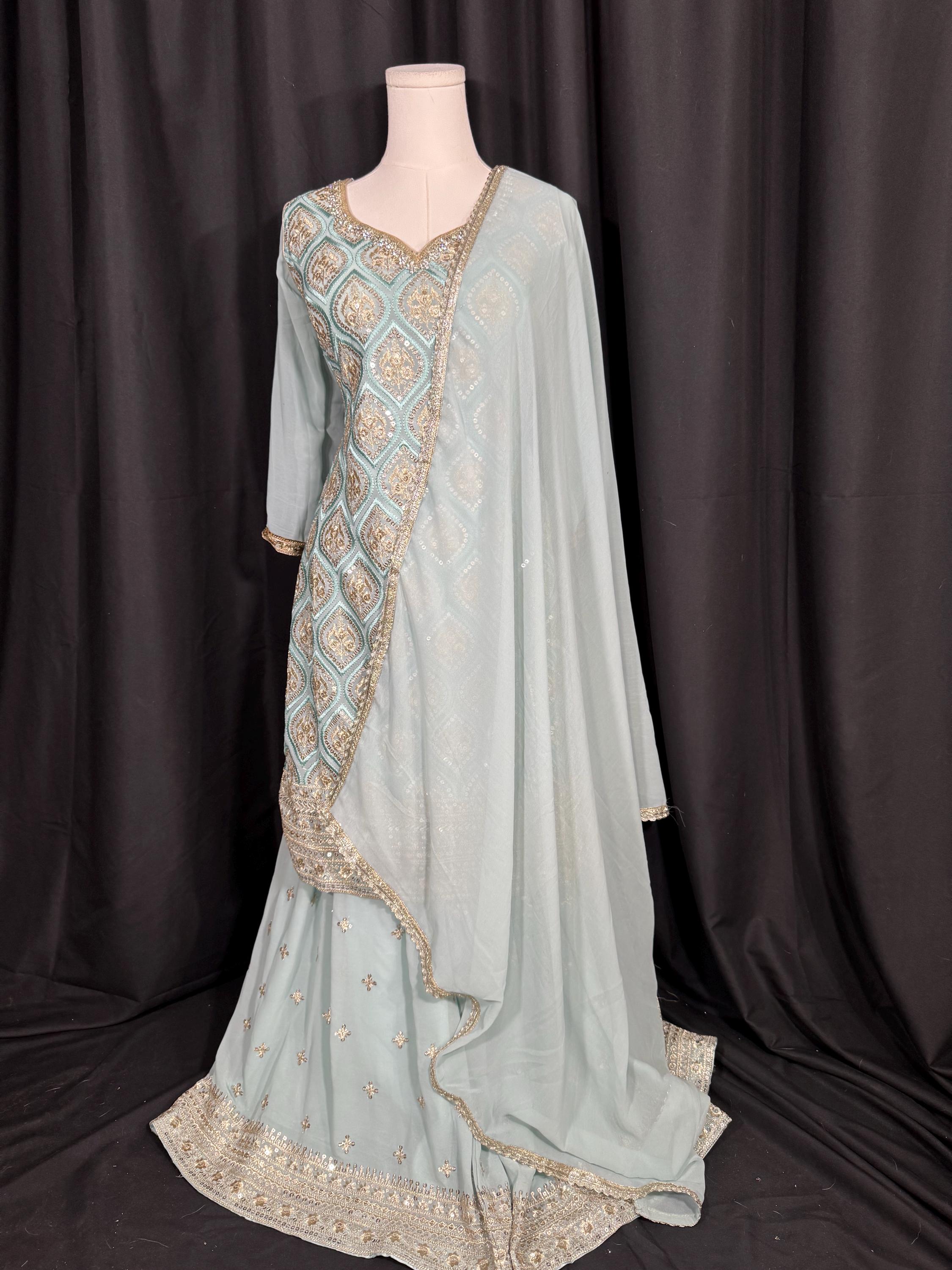 Punjabi Sharrara For Women Indian Designer Wedding Wear Party Wear function Wear Reception Wear Chaniya Choli bollywood Style Indian outfits