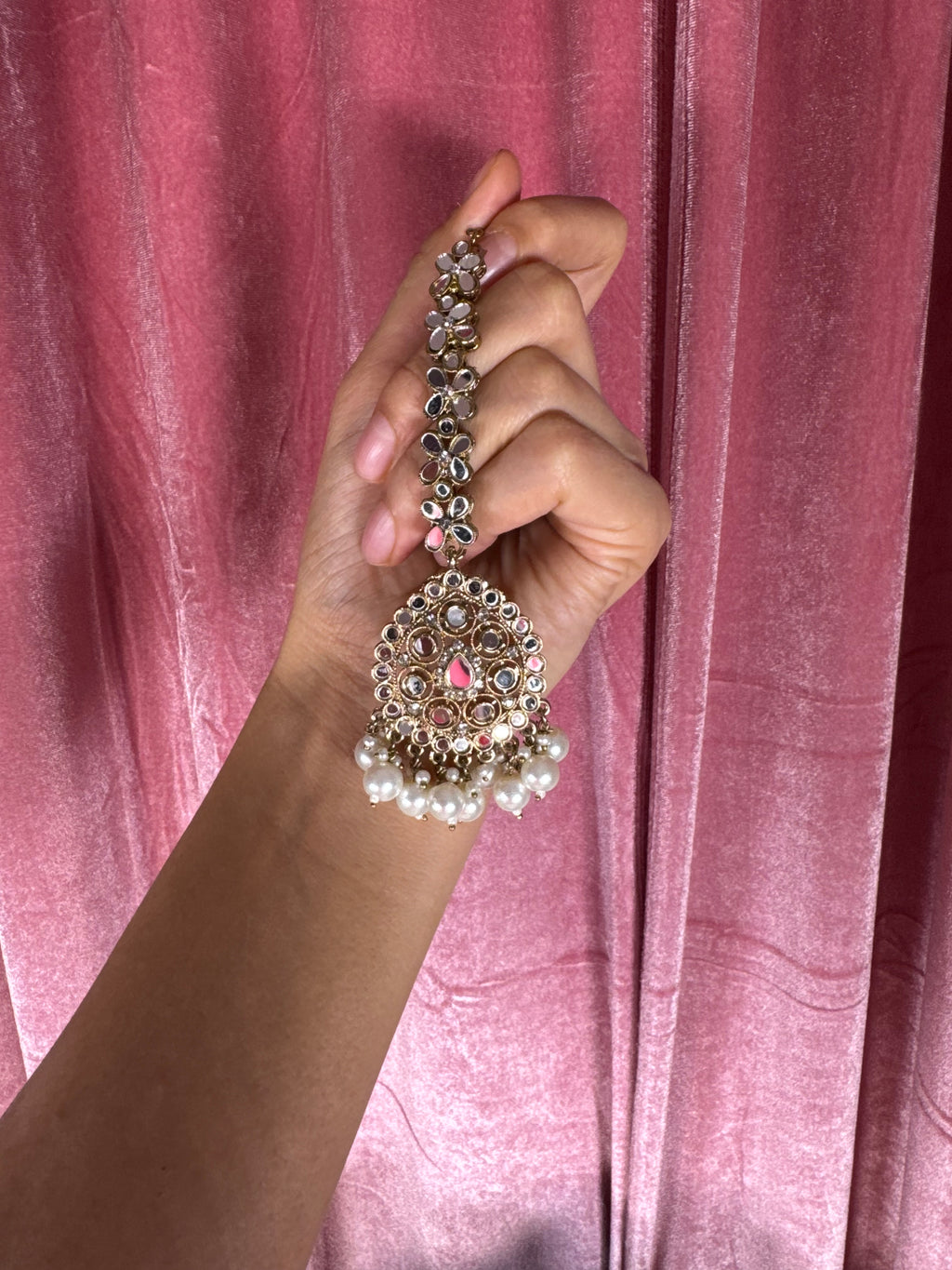 Mirror worked Jhumka