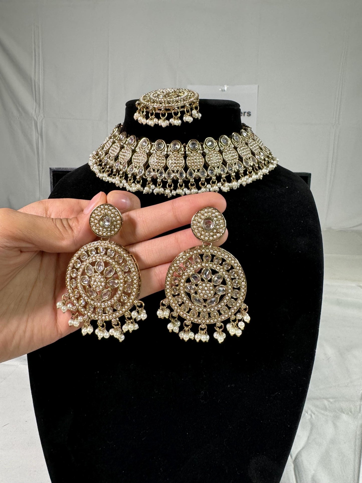 Indian jewlery set/Necklace Set/  Choker/ Bollywood Jewelry/ Indian jewelry/ Pakistani necklace/ punjabi necklace/bridal/