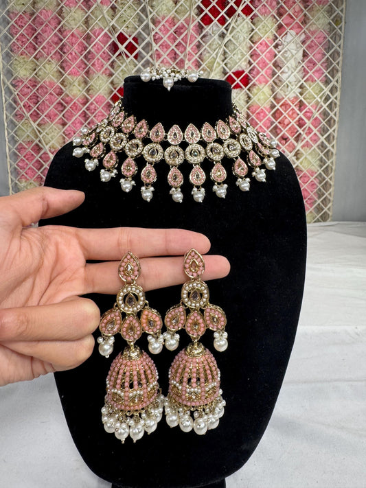 Indian jewlery set/Necklace Set/  Choker/ Bollywood Jewelry/ Indian jewelry/ Pakistani necklace/ punjabi necklace/bridal/