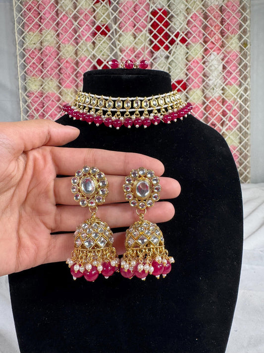 Indian jewlery set/Necklace Set/  Choker/ Bollywood Jewelry/ Indian jewelry/ Pakistani necklace/ punjabi necklace/bridal/