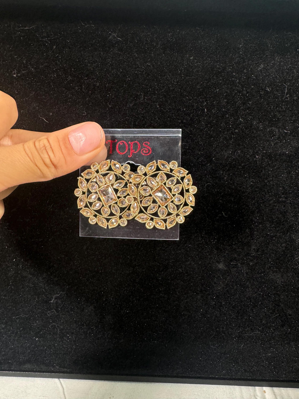 Bollywood Style Jhumka Earrings, Indian Gold Plated Hoop Earrings, Statement Ethnic Jewelry, Festive Earrings, Women's Accessories