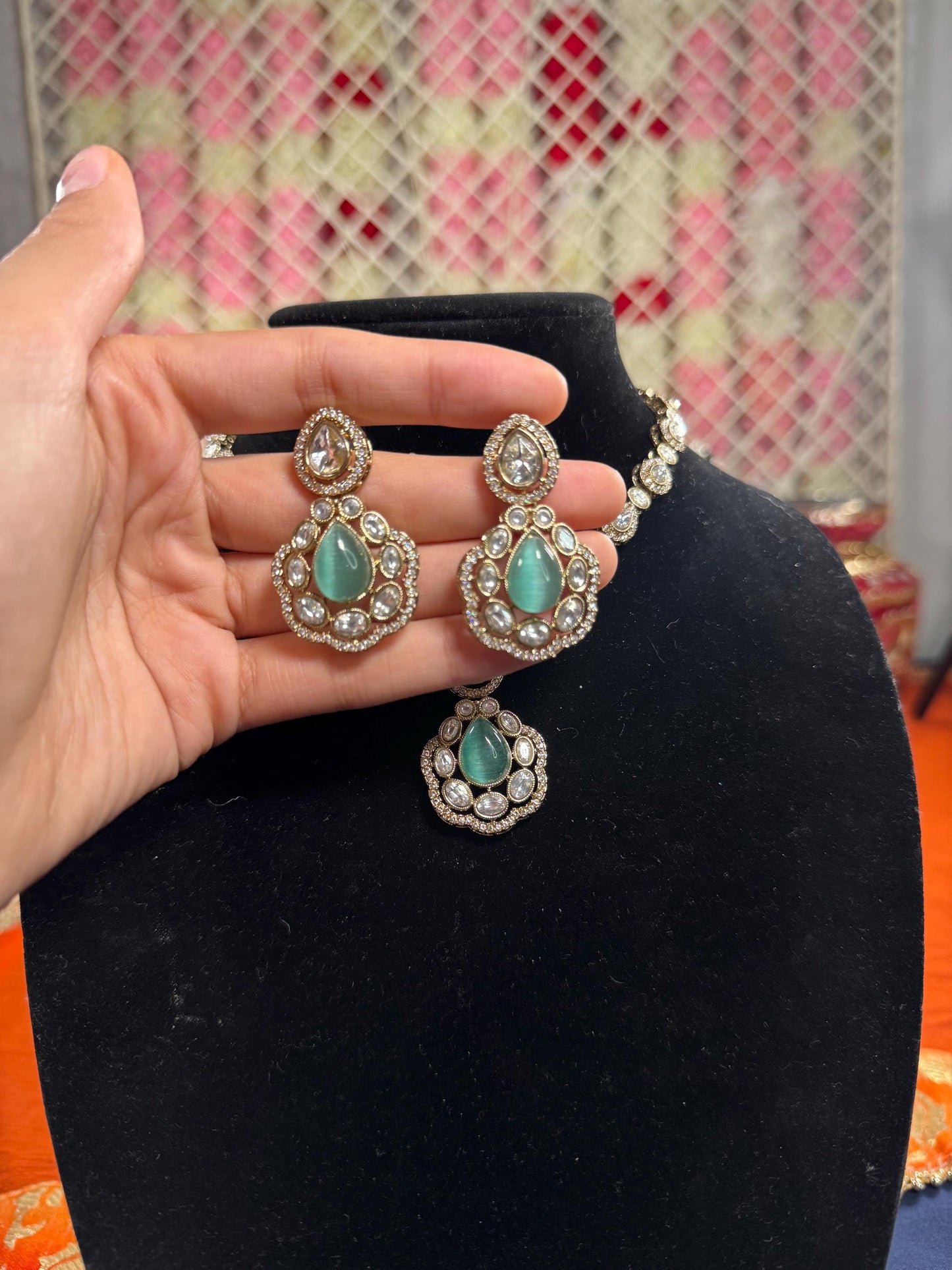 Indian jewlery set/Necklace Set/  Choker/ Bollywood Jewelry/ Indian jewelry/ Pakistani necklace/ punjabi necklace/bridal/