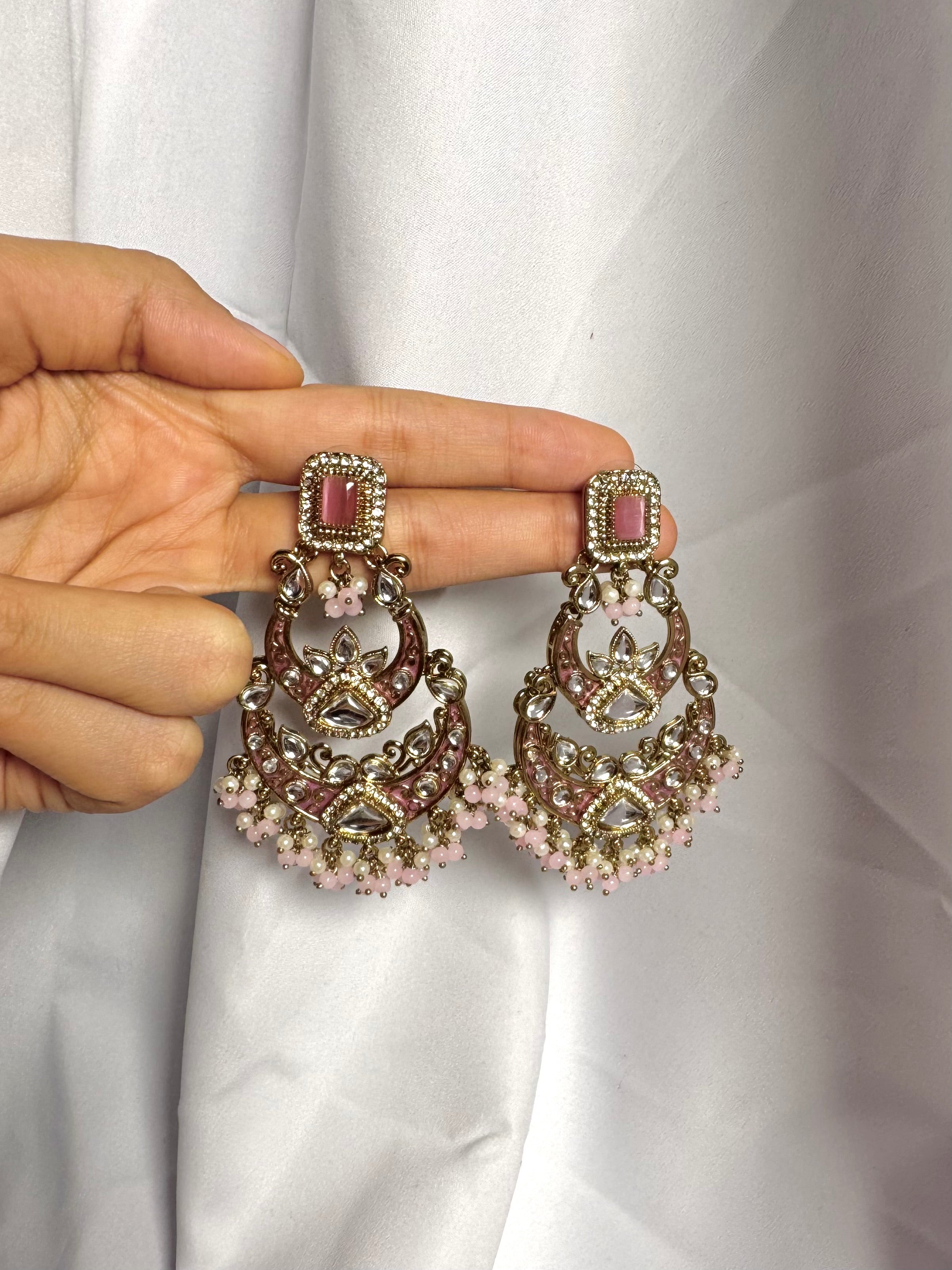 Samira Earrings-Pink