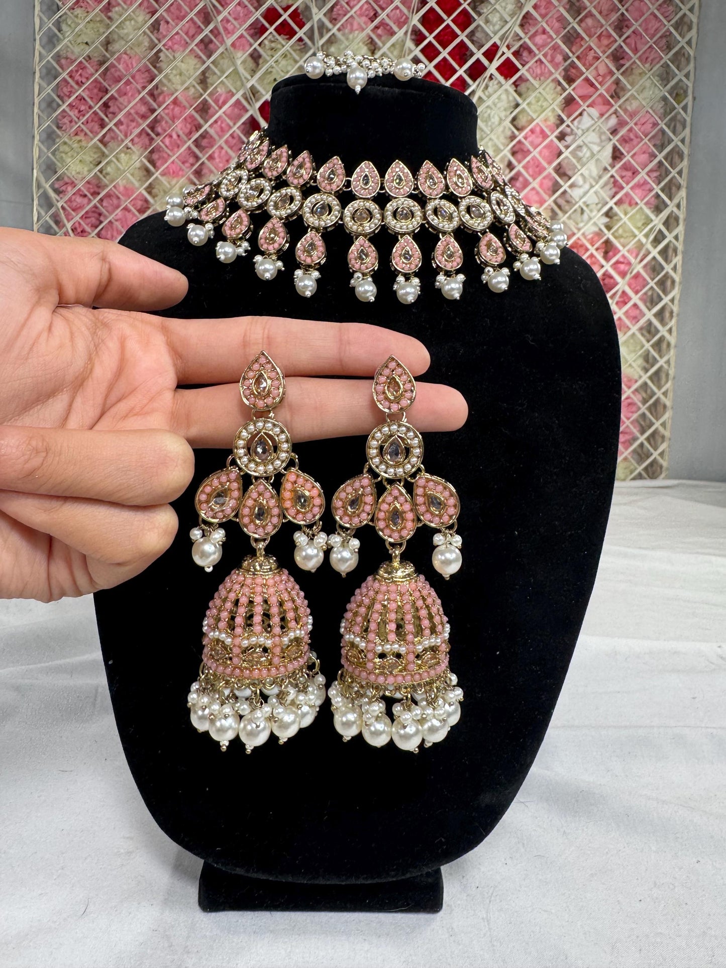 Indian jewlery set/Necklace Set/  Choker/ Bollywood Jewelry/ Indian jewelry/ Pakistani necklace/ punjabi necklace/bridal/