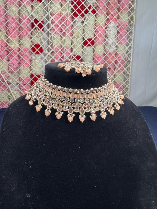 Indian jewlery set/Necklace Set/  Choker/ Bollywood Jewelry/ Indian jewelry/ Pakistani necklace/ punjabi necklace/bridal/