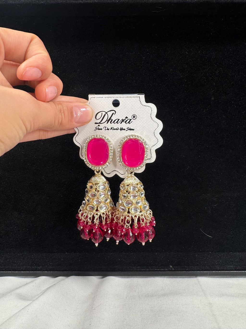 Bollywood Style Jhumka Earrings, Indian Gold Plated Hoop Earrings, Statement Ethnic Jewelry, Festive Earrings, Women's Accessories