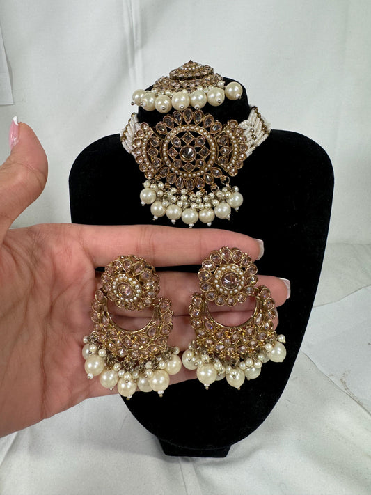 Indian jewlery set/Necklace Set/  Choker/ Bollywood Jewelry/ Indian jewelry/ Pakistani necklace/ punjabi necklace/bridal/