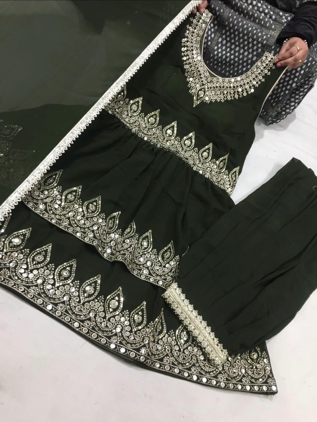 Punjabi Sharrara For Women Indian Designer Wedding Wear Party Wear function Wear Reception Wear Chaniya Choli bollywood Style Indian outfits