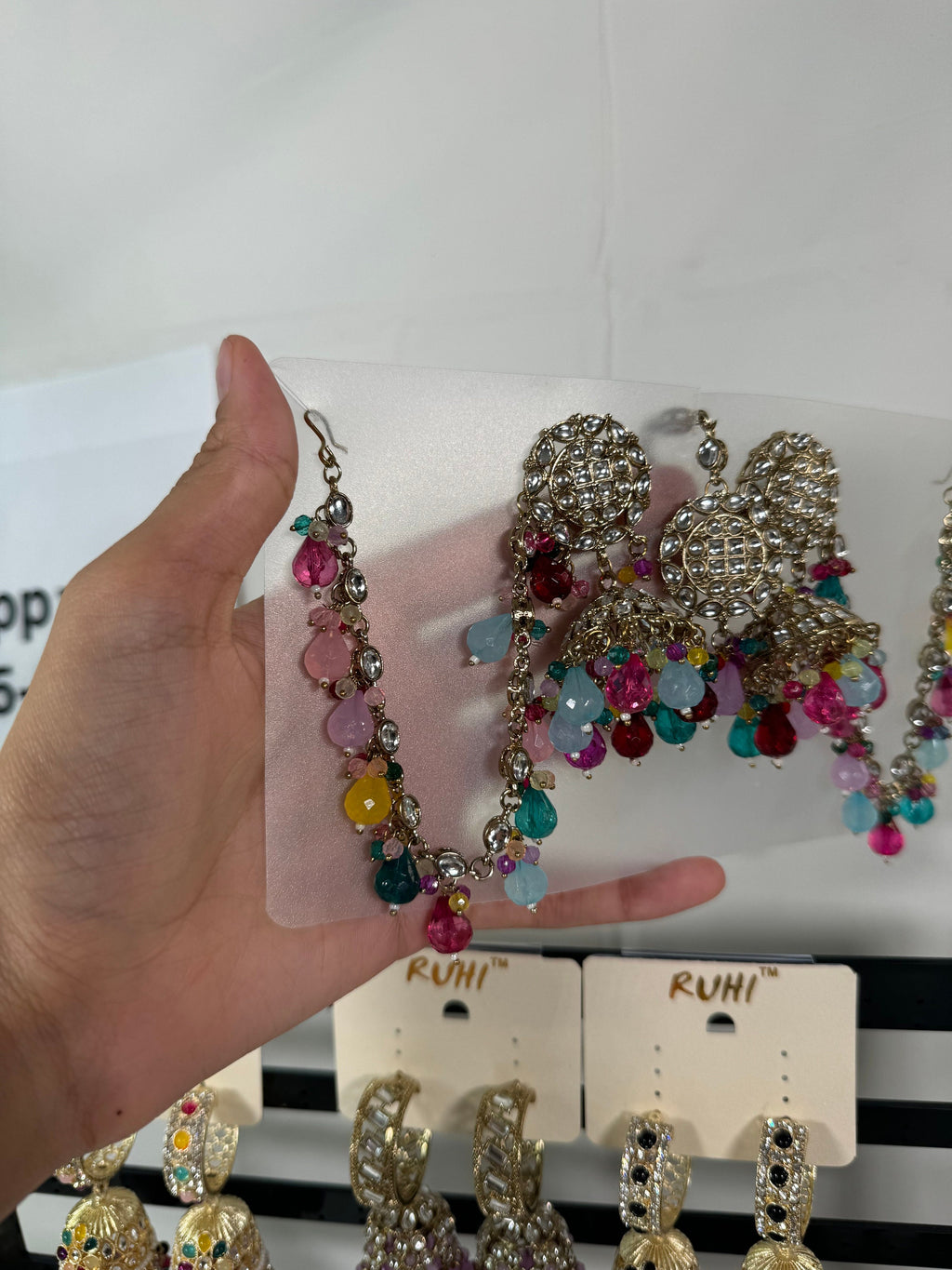 Bollywood Style Jhumka Earrings, Indian Gold Plated Hoop Earrings, Statement Ethnic Jewelry, Festive Earrings, Women's Accessories