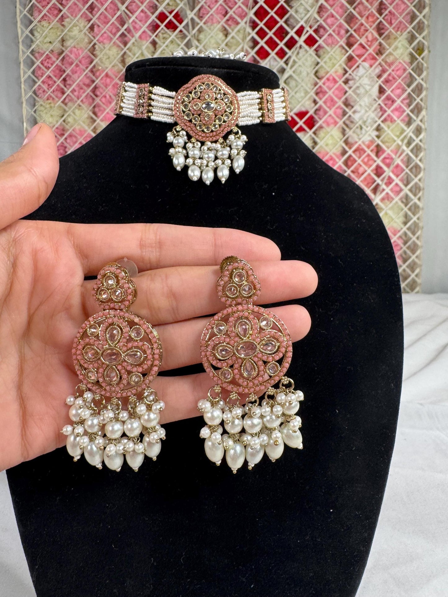 Indian jewlery set/Necklace Set/  Choker/ Bollywood Jewelry/ Indian jewelry/ Pakistani necklace/ punjabi necklace/bridal/