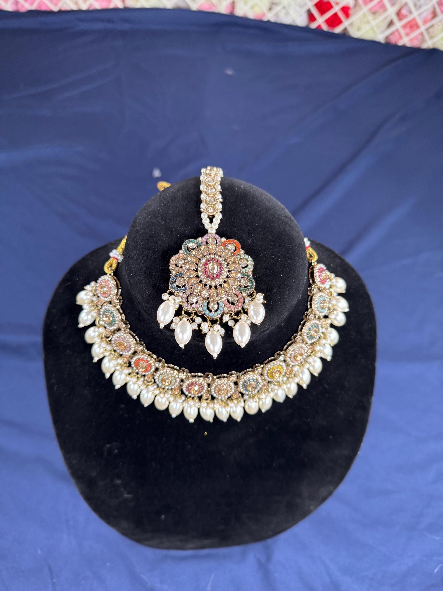 Indian jewlery set/Necklace Set/  Choker/ Bollywood Jewelry/ Indian jewelry/ Pakistani necklace/ punjabi necklace/bridal/