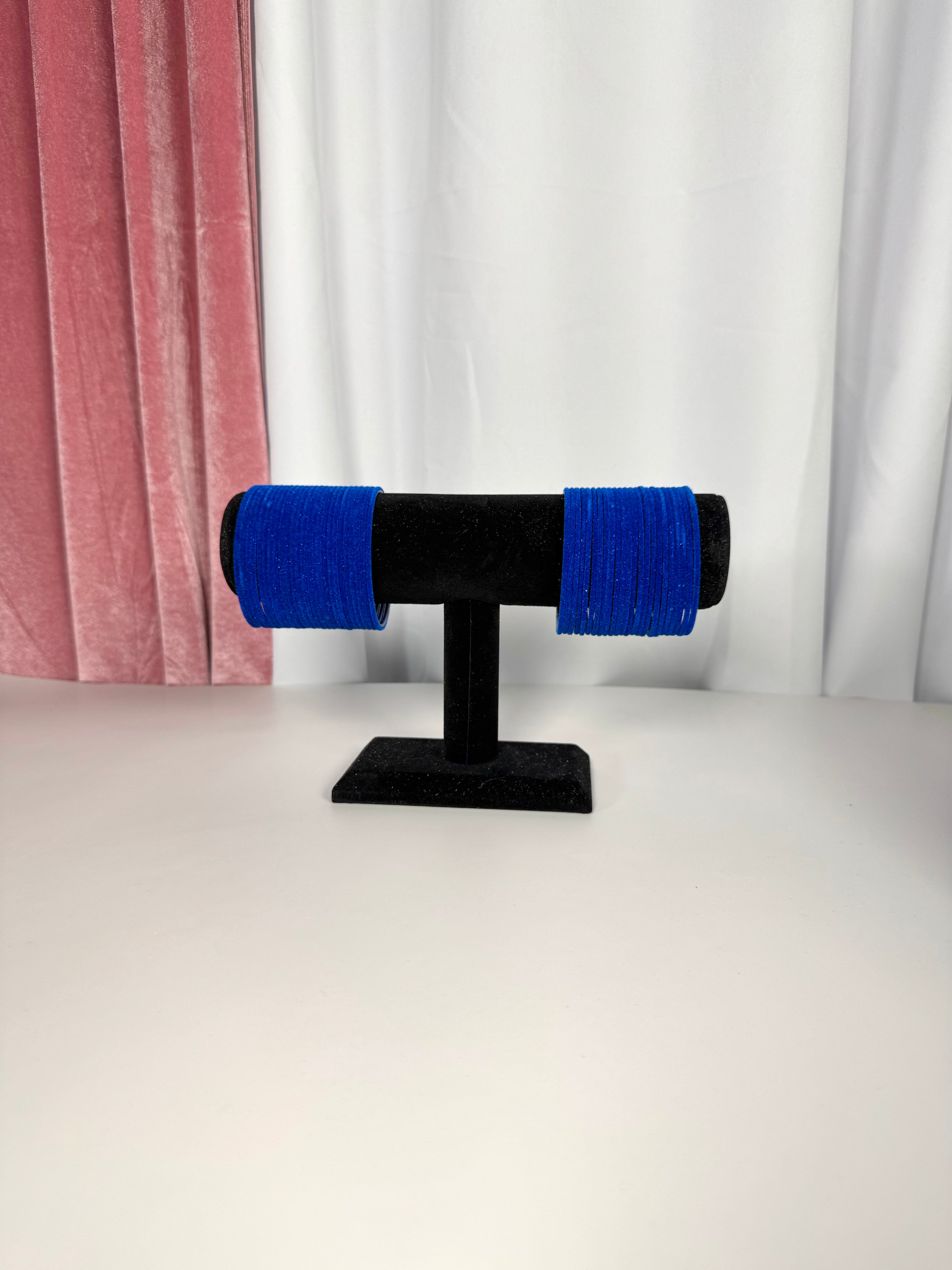 Royal Blue Velvet Bangles
