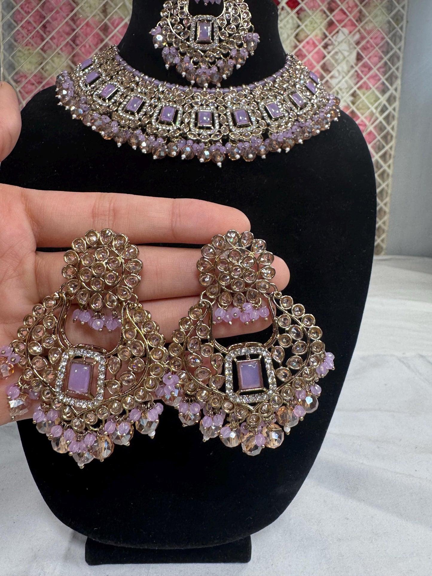 Indian jewlery set/Necklace Set/  Choker/ Bollywood Jewelry/ Indian jewelry/ Pakistani necklace/ punjabi necklace/bridal/