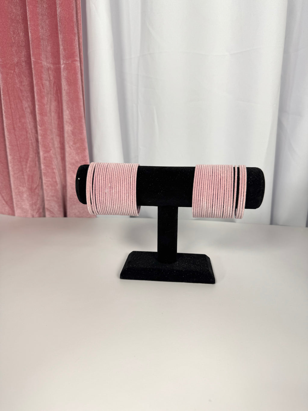 Pink Velvet Bangles