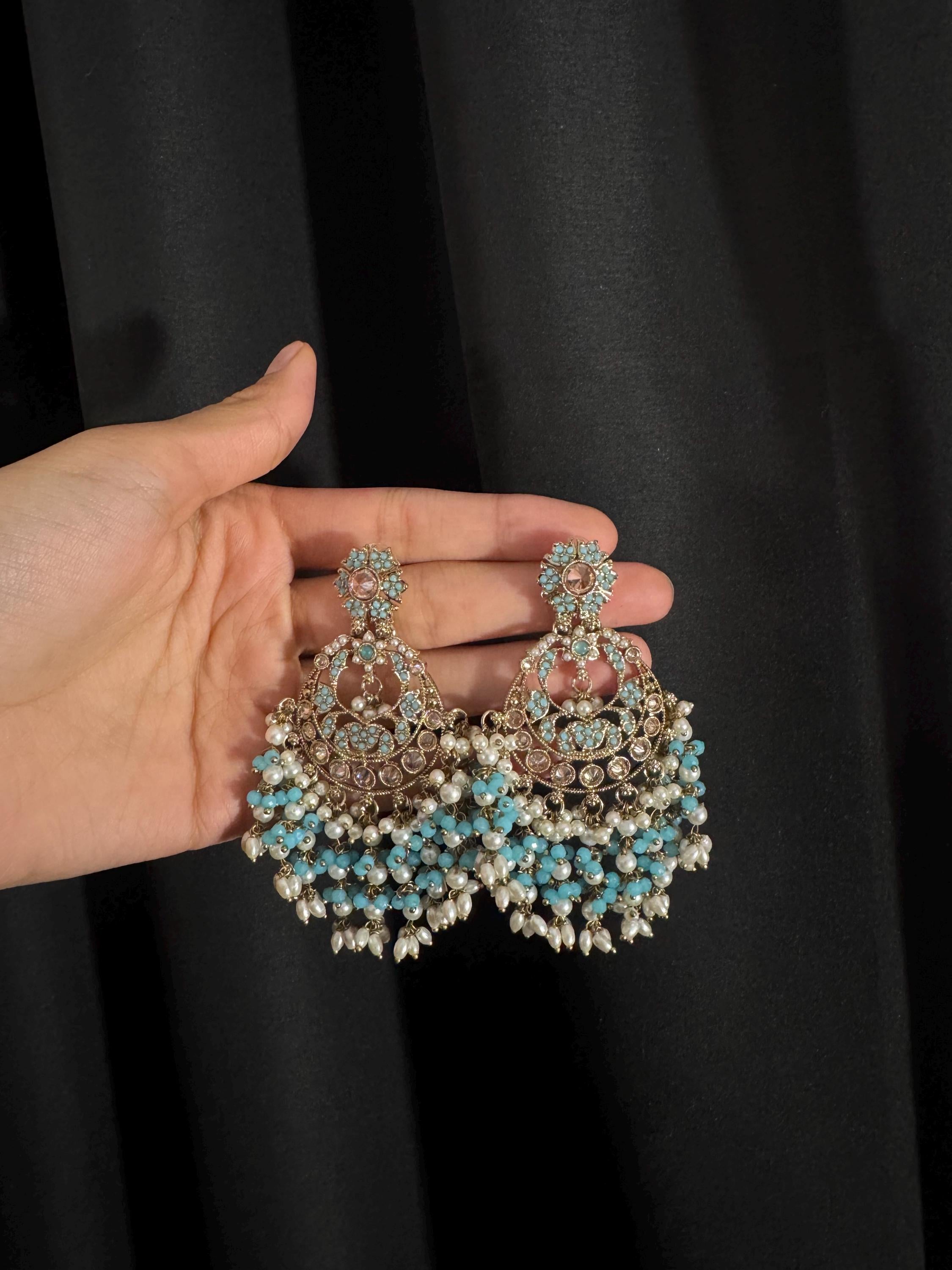 Bollywood Style Jhumka Earrings, Indian Gold Plated Hoop Earrings, Statement Ethnic Jewelry, Festive Earrings, Women's Accessories