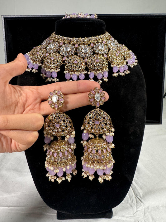 Indian jewlery set/Necklace Set/  Choker/ Bollywood Jewelry/ Indian jewelry/ Pakistani necklace/ punjabi necklace/bridal/