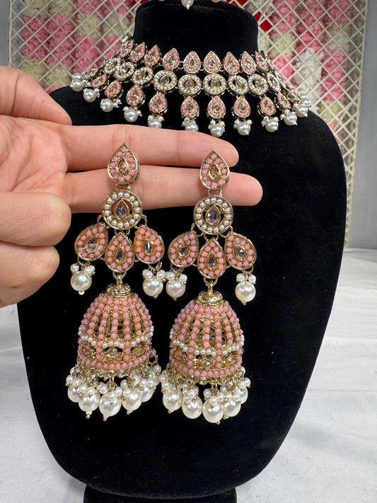Indian jewlery set/Necklace Set/  Choker/ Bollywood Jewelry/ Indian jewelry/ Pakistani necklace/ punjabi necklace/bridal/