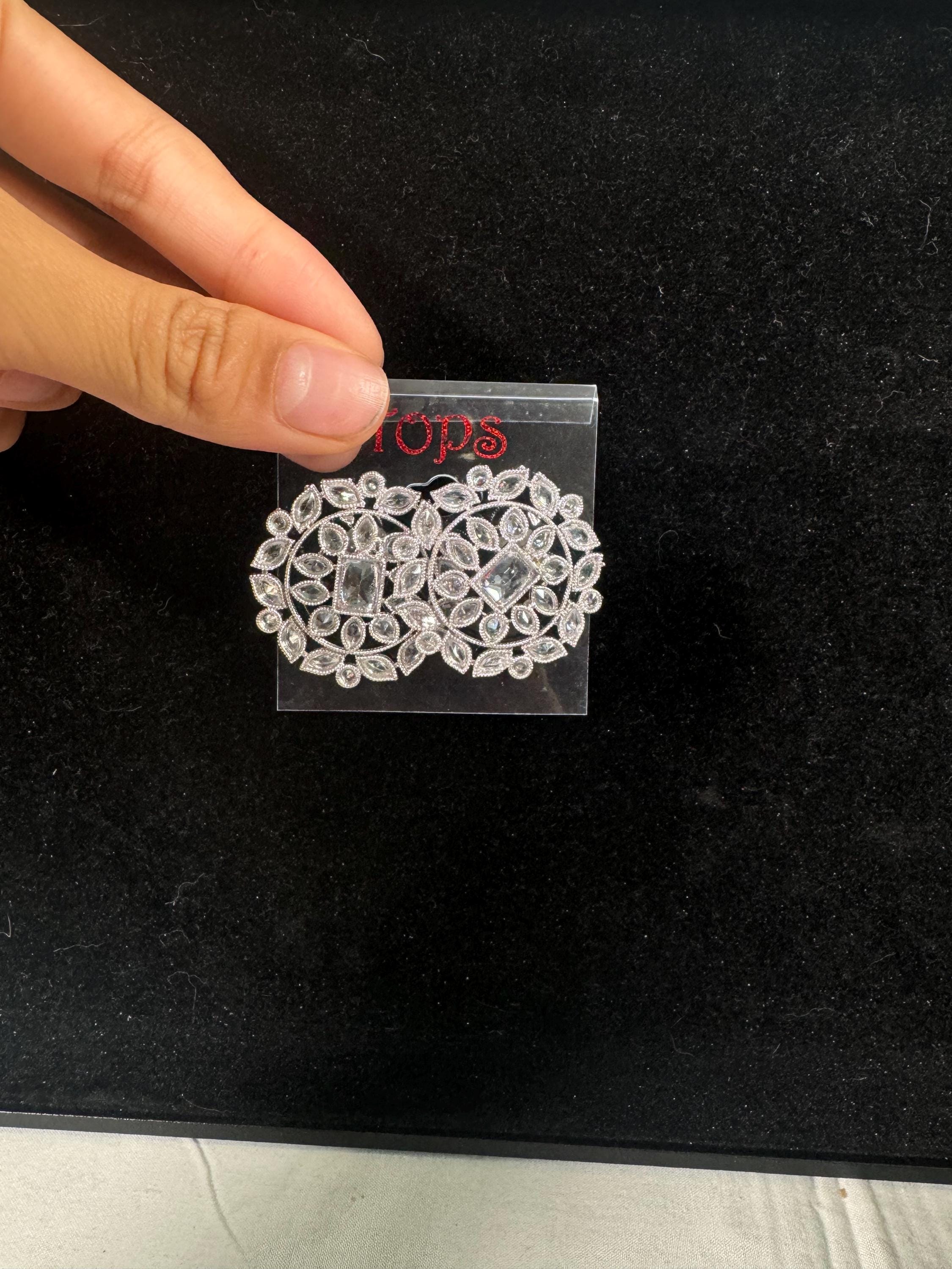 Bollywood Style Jhumka Earrings, Indian Gold Plated Hoop Earrings, Statement Ethnic Jewelry, Festive Earrings, Women's Accessories