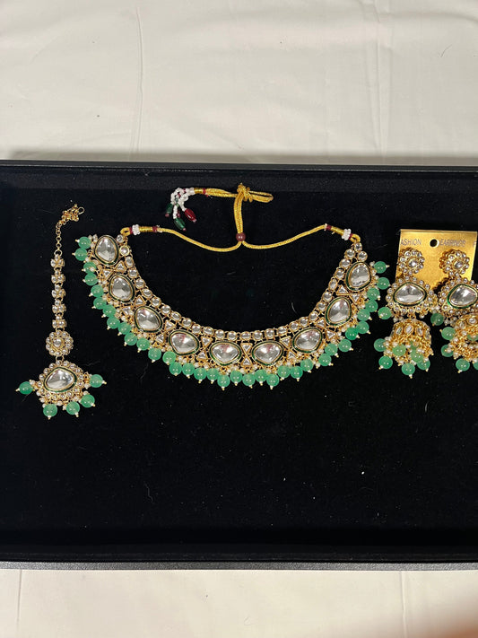 Indian jewlery set/Necklace Set/  Choker/ Bollywood Jewelry/ Indian jewelry/ Pakistani necklace/ punjabi necklace/bridal/