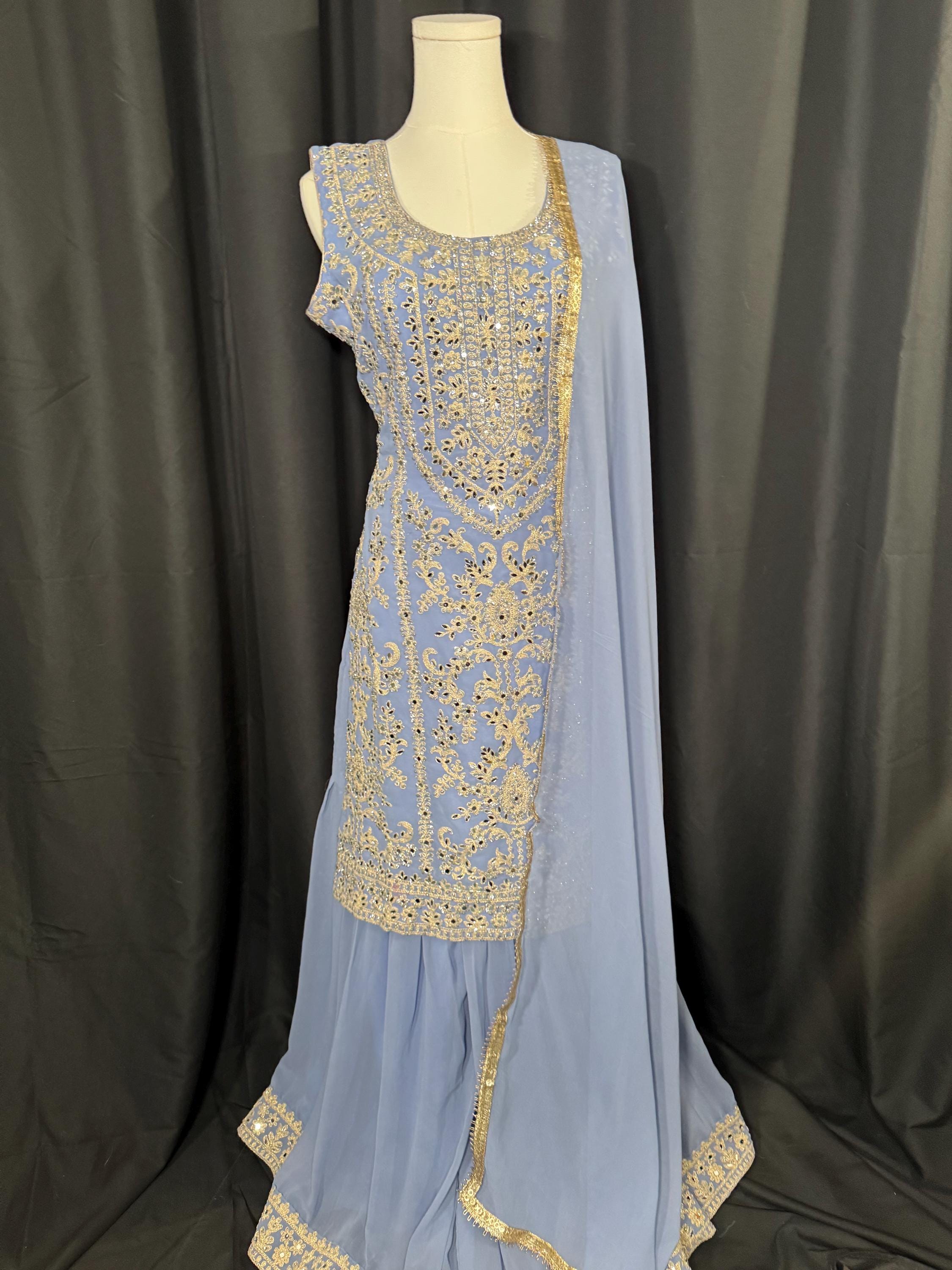 Punjabi Sharrara For Women Indian Designer Wedding Wear Party Wear function Wear Reception Wear Chaniya Choli bollywood Style Indian outfits