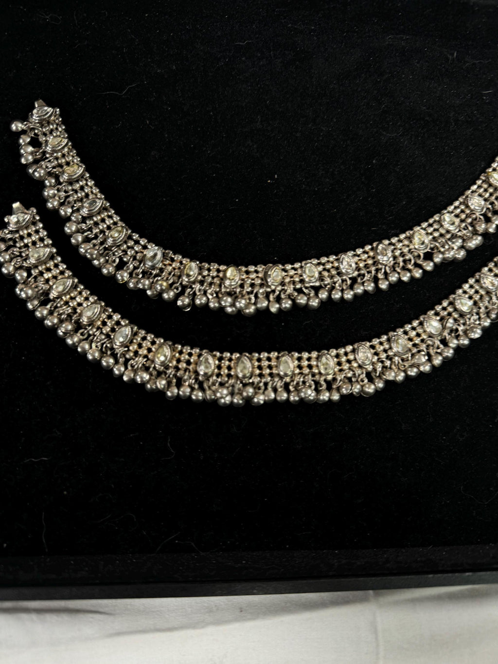 Anklets/Payal/ Indian Jewelry/ Silver Payal/ Panjeb/ Pakistani Jewelry/ Bollywood Jewelry/ Statement Jewelry/ Silver Anklet