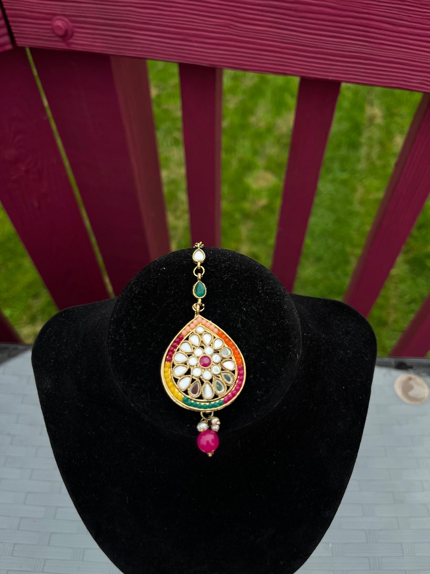 Maang tikka/ Kundan Tikka/ Indian Jewelry/ Indian Wedding Jewelry/ Pakistani Jewelry/ Jhoomer/ Matha patti/ Indian forehead jewelry