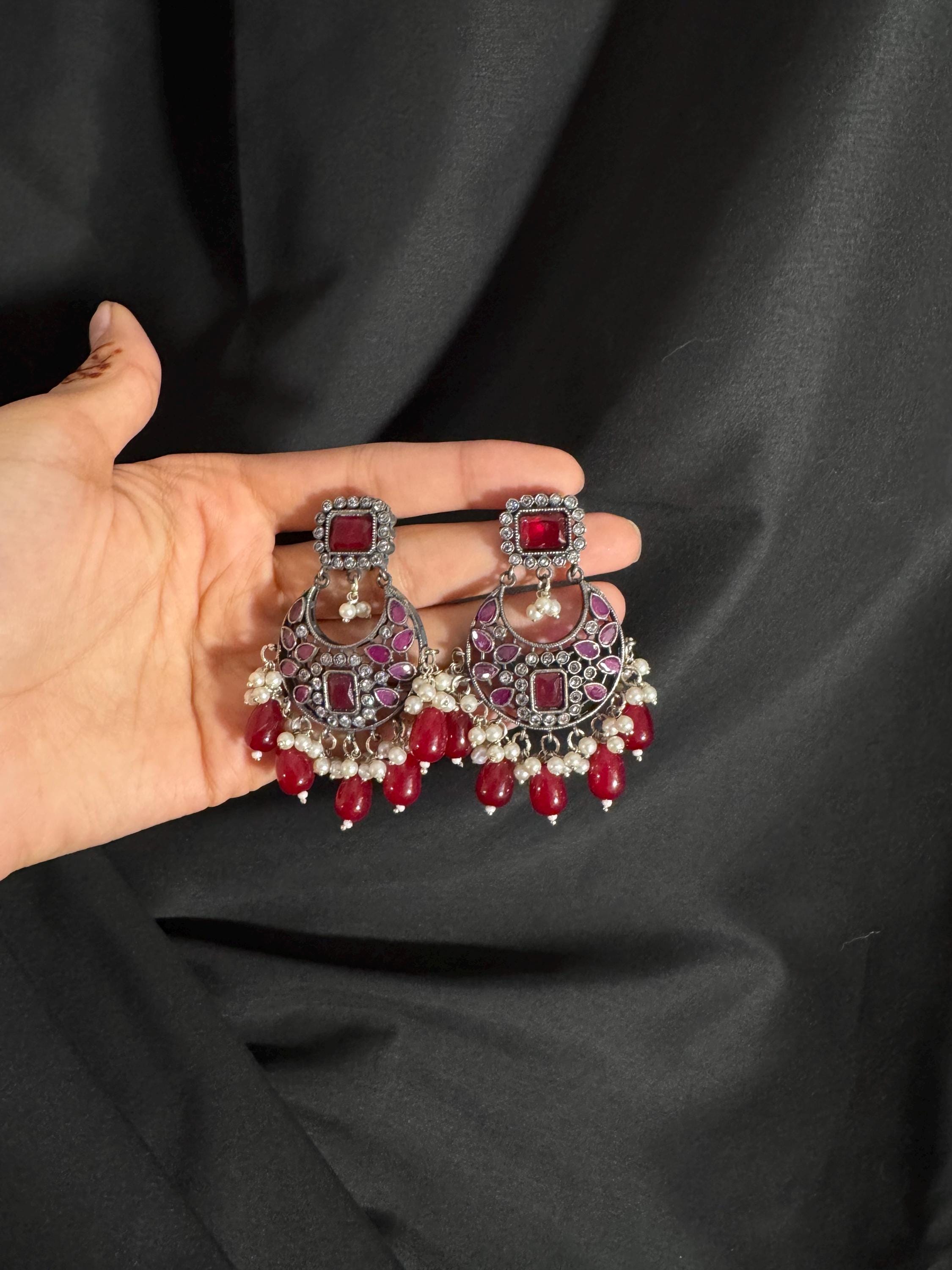 Bollywood Style Jhumka Earrings, Indian Gold Plated Hoop Earrings, Statement Ethnic Jewelry, Festive Earrings, Women's Accessories