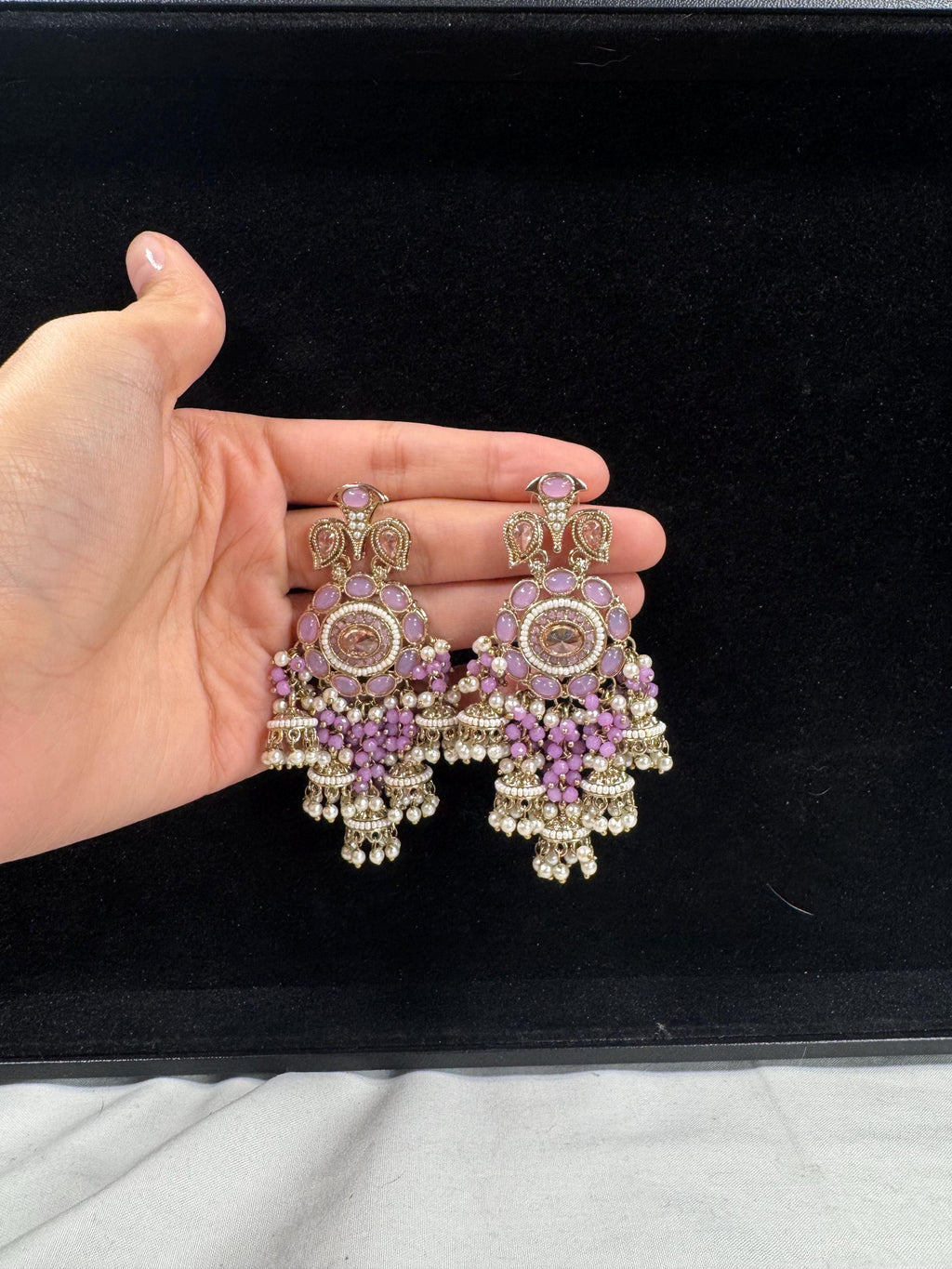 Bollywood Style Jhumka Earrings, Indian Gold Plated Hoop Earrings, Statement Ethnic Jewelry, Festive Earrings, Women's Accessories