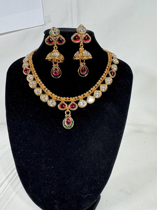Indian jewlery set/Necklace Set/  Choker/ Bollywood Jewelry/ Indian jewelry/ Pakistani necklace/ punjabi necklace/bridal/
