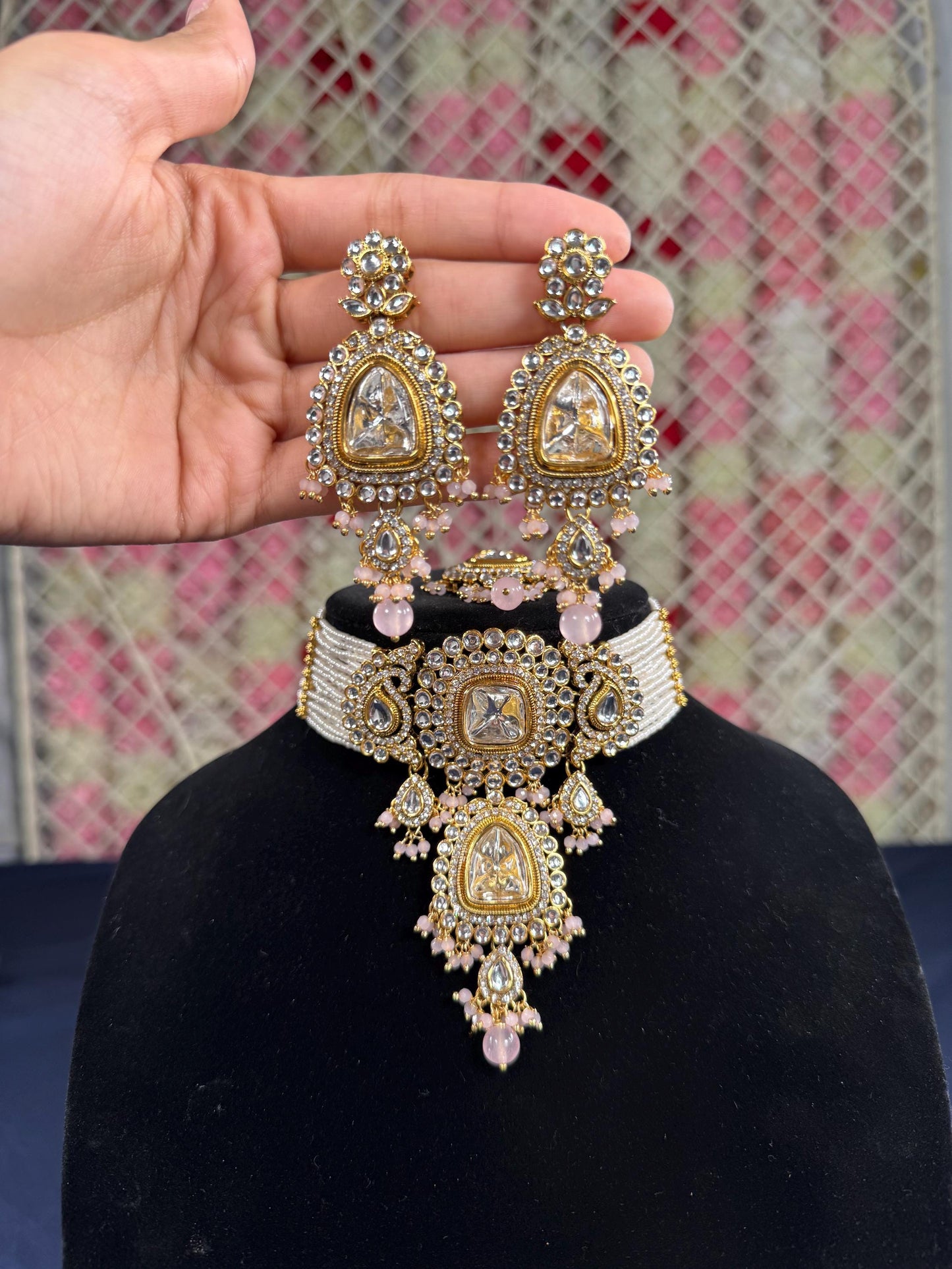 Indian jewlery set/Necklace Set/  Choker/ Bollywood Jewelry/ Indian jewelry/ Pakistani necklace/ punjabi necklace/bridal/