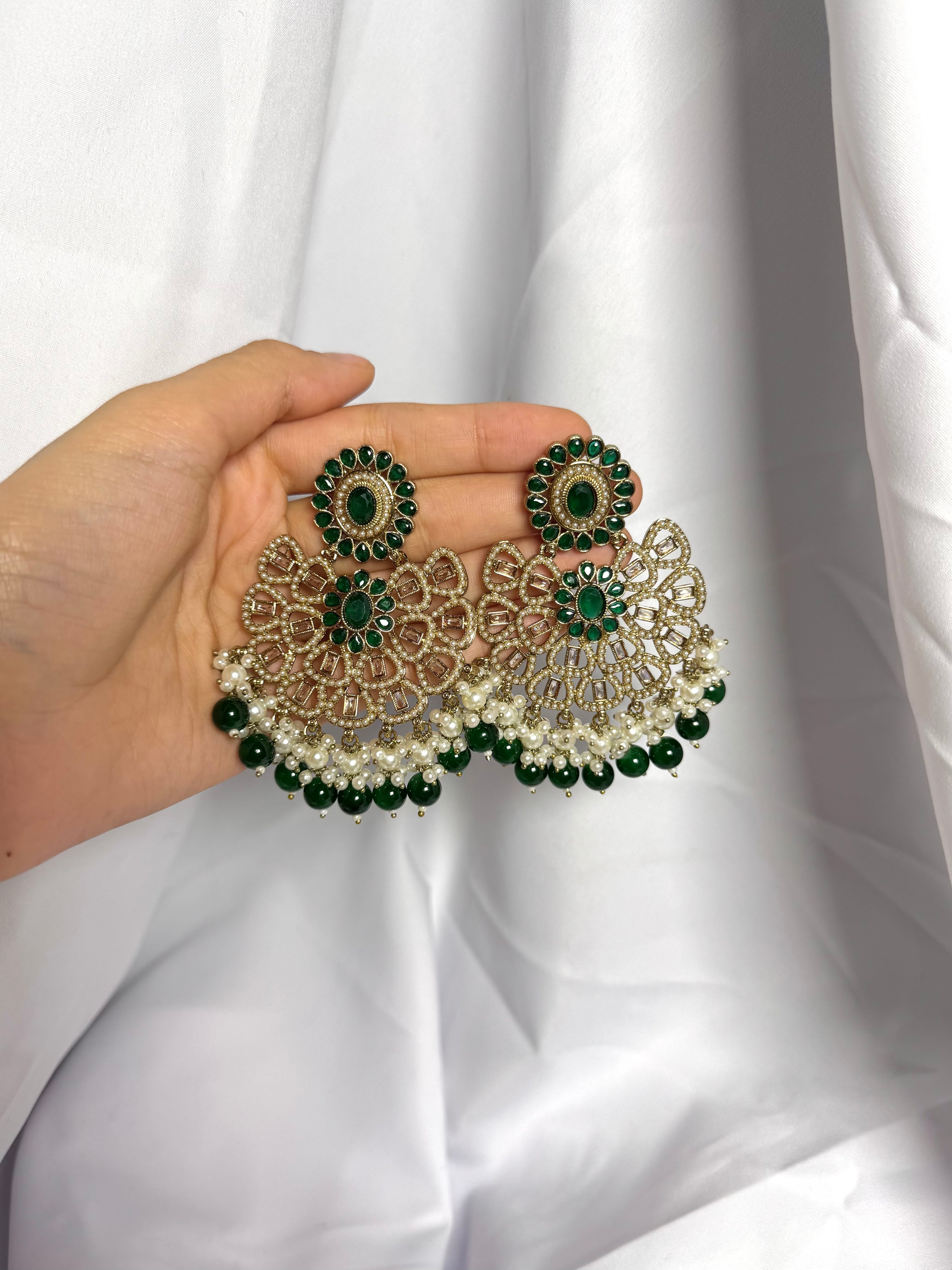Samaira Earrings-Green