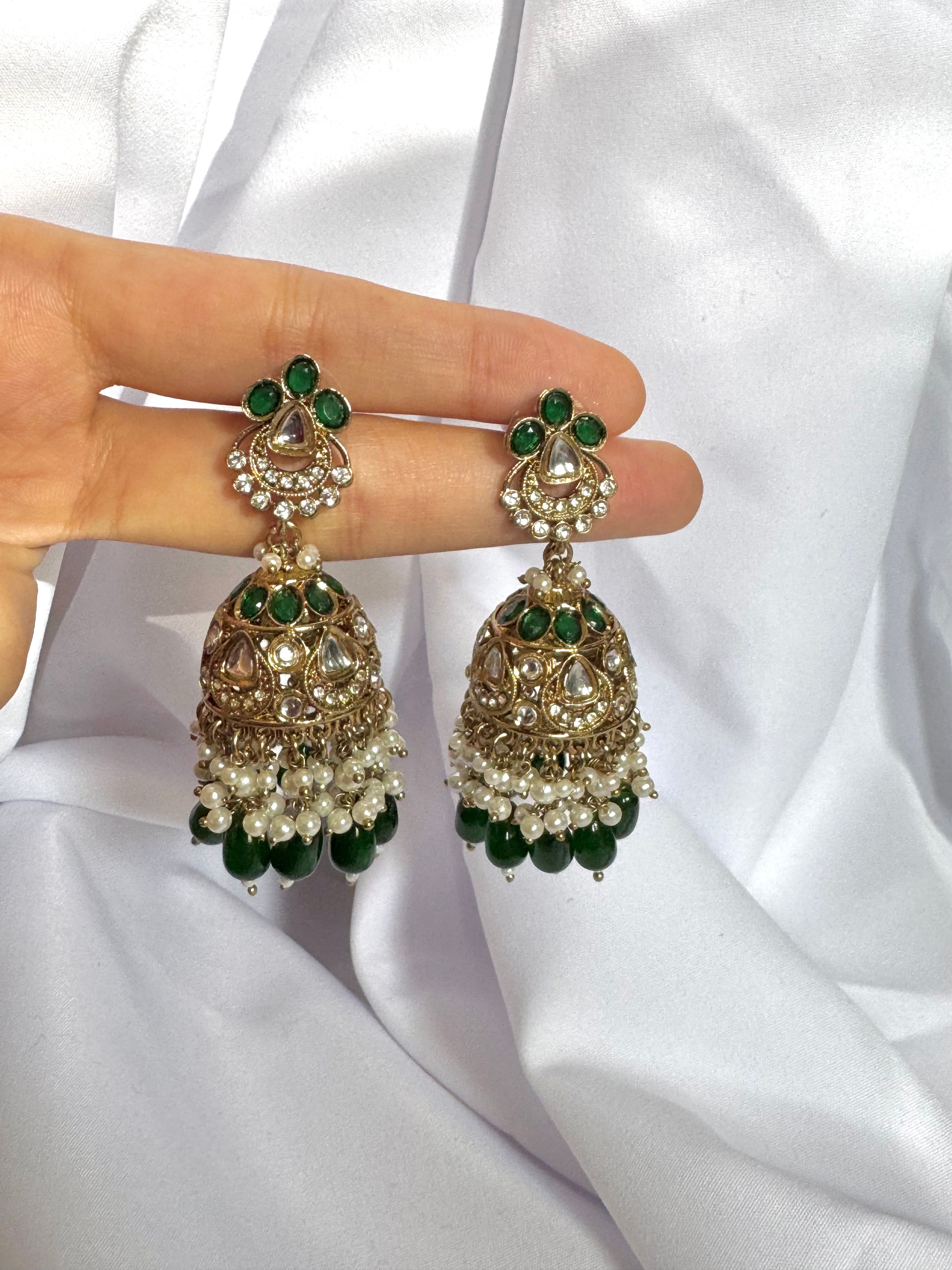 Anaya Jhumkas-Green