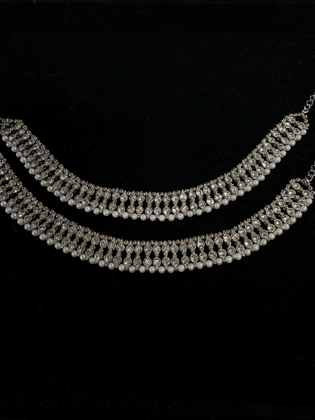 Anklets/Payal/ Indian Jewelry/ Silver Payal/ Panjeb/ Pakistani Jewelry/ Bollywood Jewelry/ Statement Jewelry/ Silver Anklet
