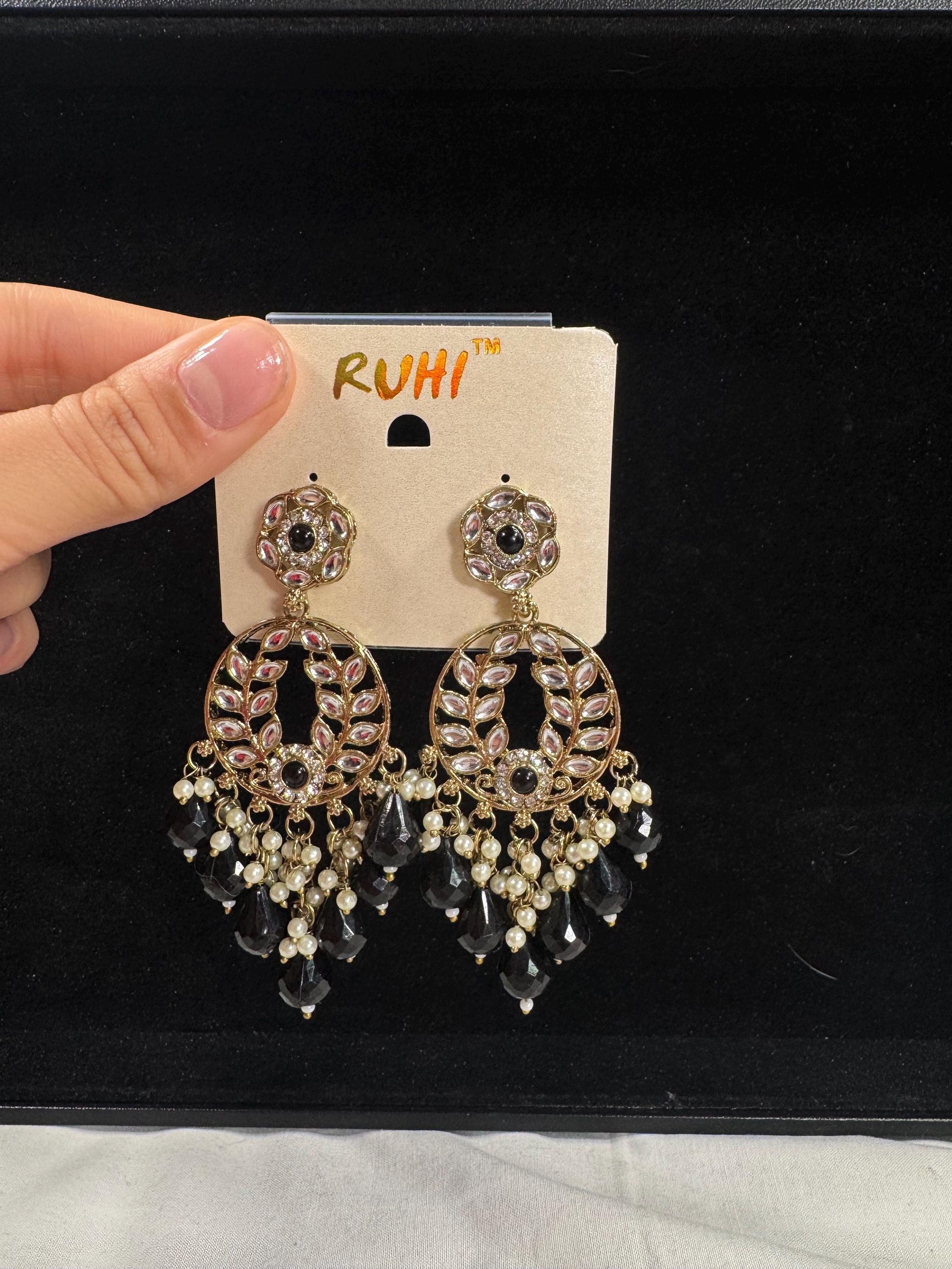 Bollywood Style Jhumka Earrings, Indian Gold Plated Hoop Earrings, Statement Ethnic Jewelry, Festive Earrings, Women's Accessories