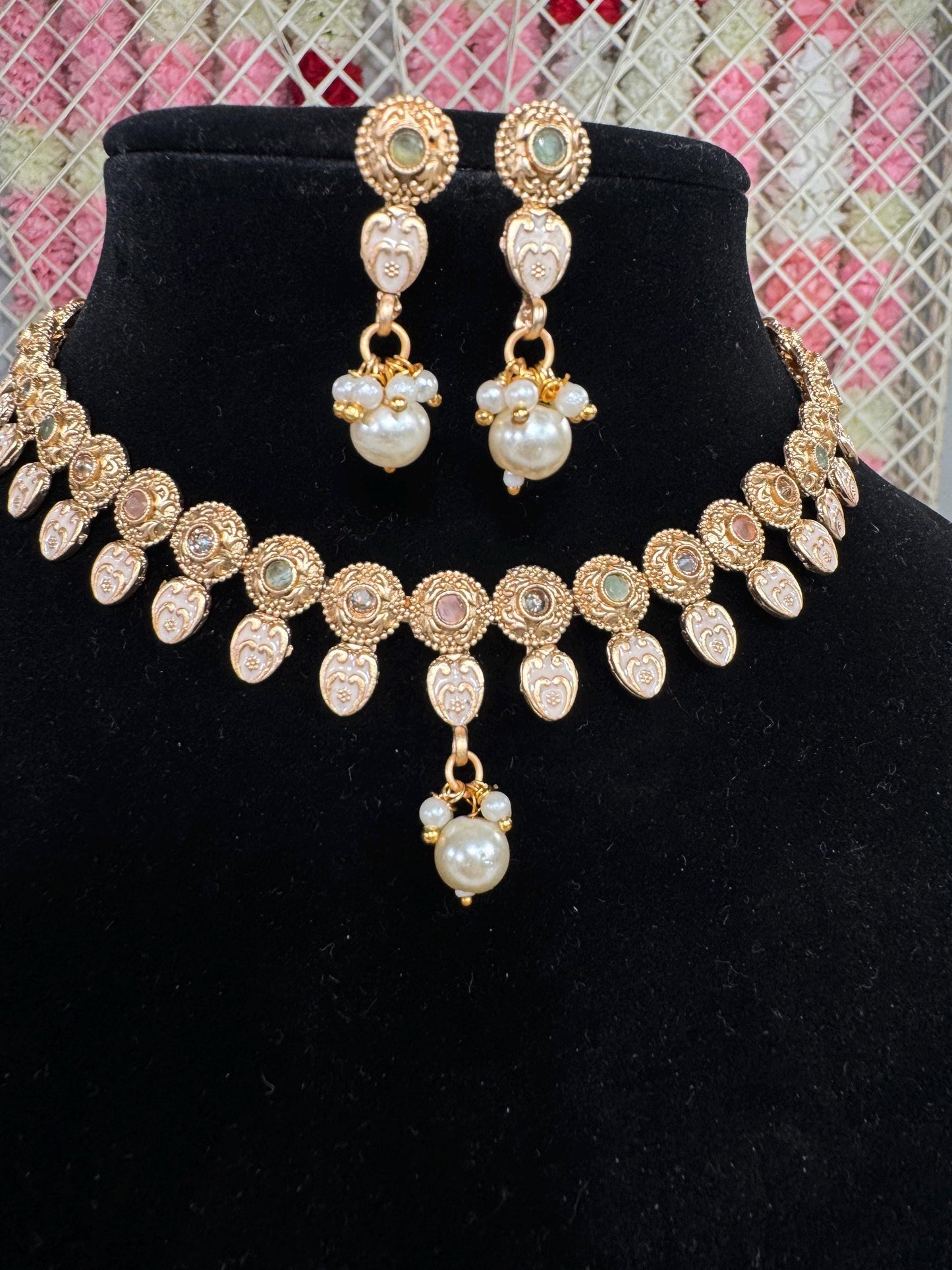 Indian jewlery set/Necklace Set/  Choker/ Bollywood Jewelry/ Indian jewelry/ Pakistani necklace/ punjabi necklace/bridal/